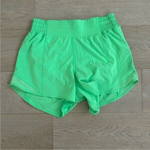Vibrant Green Women's Athletic Shorts